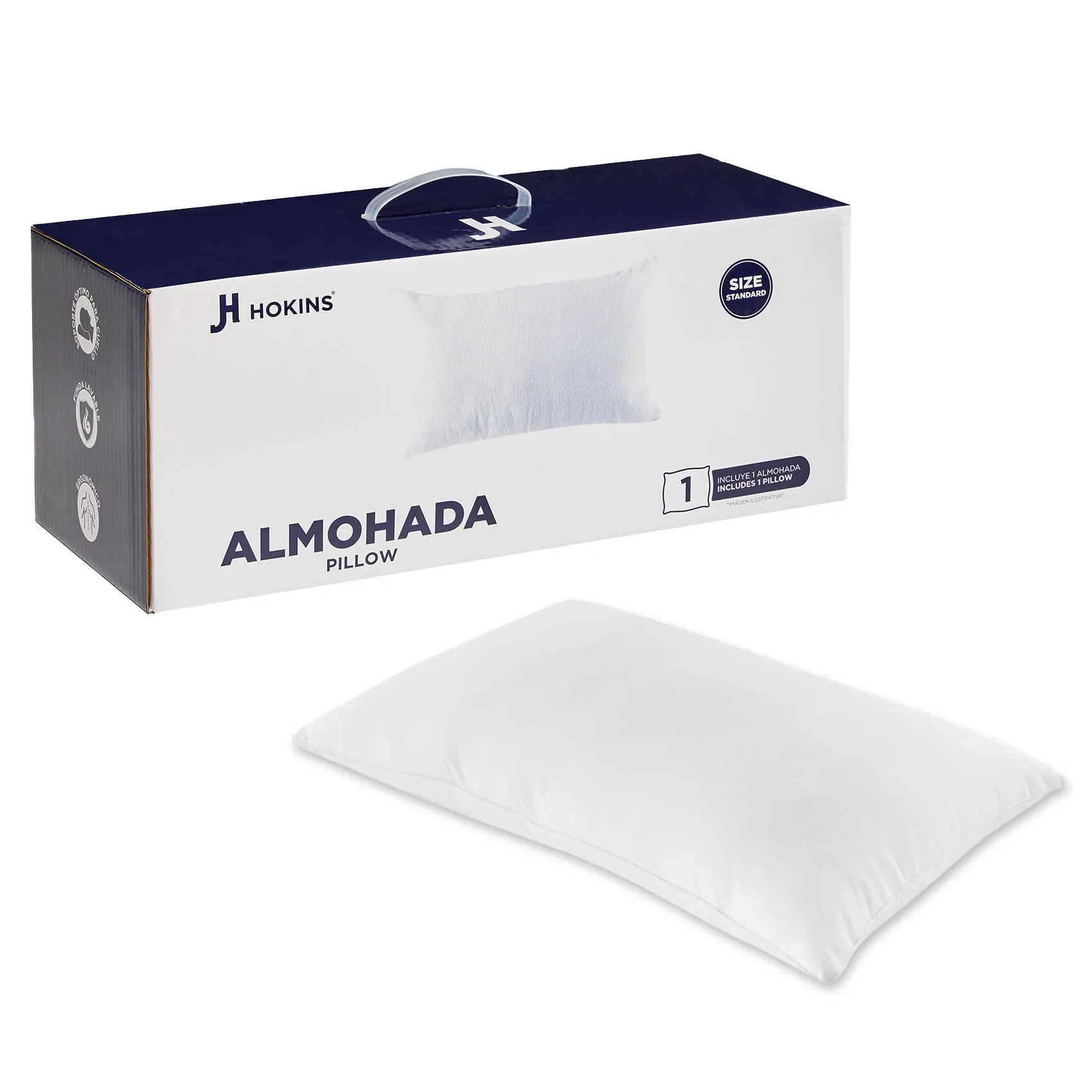 Almohada Sintetica Hokins - 1 Almohada Estandar - Imagen 1