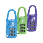 Kit 3 candados de seguridad portátil de combinación - Morado, Verde, Azul