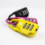 Kit 3 candados de seguridad portátil de combinación - Rosa, Amarillo, Negro - Imagen 2