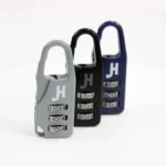 Kit 3 candados de seguridad portátil de combinación - Gris, Azul Marino y Negro. - Imagen 3