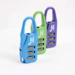 Kit 3 candados de seguridad portátil de combinación - Morado, Verde, Azul - Imagen 4