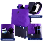Mochila Full Neon Morado - Negro - Imagen 3