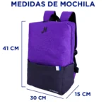 Mochila Full Neon Morado - Negro - Imagen 5