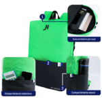 Mochila Full Neon Verde- Negro - Imagen 3
