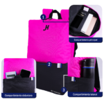Mochila Full Neon Rosa - Negro - Imagen 4