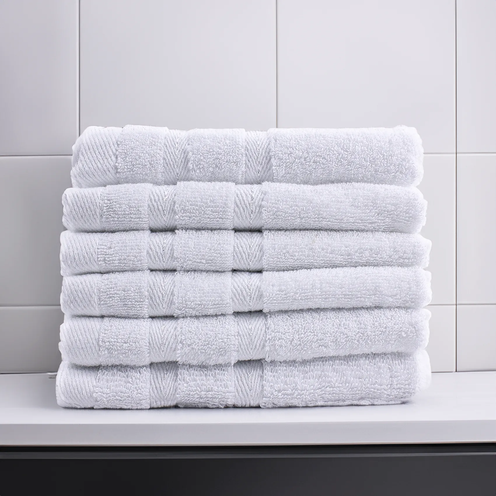 Toalla facial - Hokins 8 Toalla Facial 6 piezas 100% Algodon 34x34cm - Imagen 1