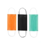 Caja Cubrebocas Desechable 30pzs - aqua, naranja y negro