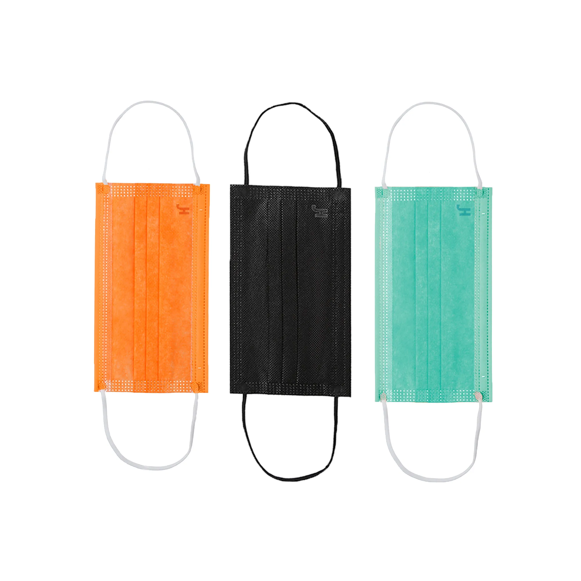 productos Caja Cubrebocas Desechable 30pzs - aqua, naranja y negro - Imagen 1