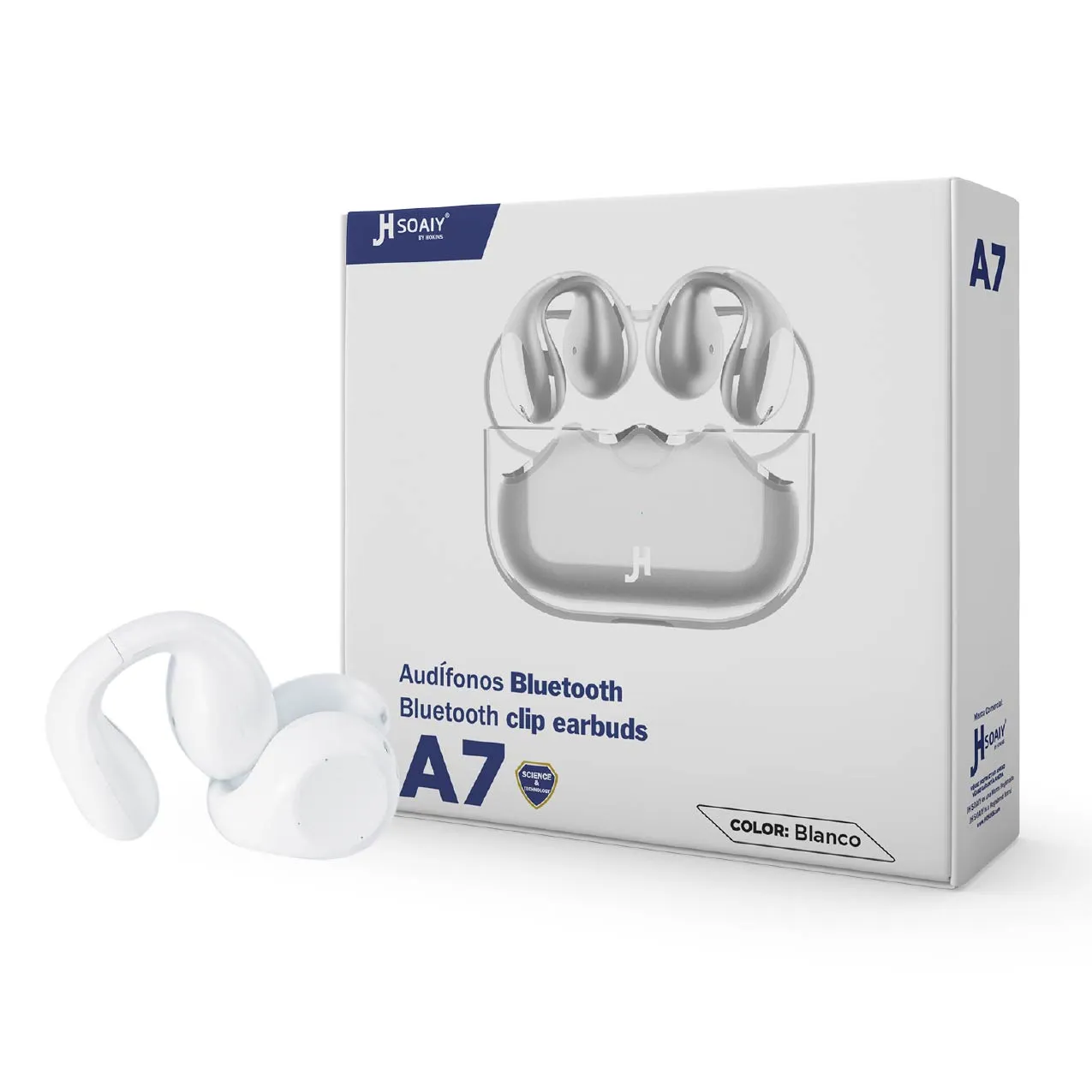 Audifonos de clip Hokins - 1 Audífonos Inalámbricos de Clip - A7 - Imagen 1