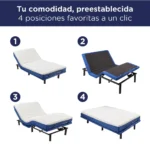 Base de Cama Eléctrica Ajustable + Colchón Memory Foam Thermal  | Función Masaje - Imagen 4