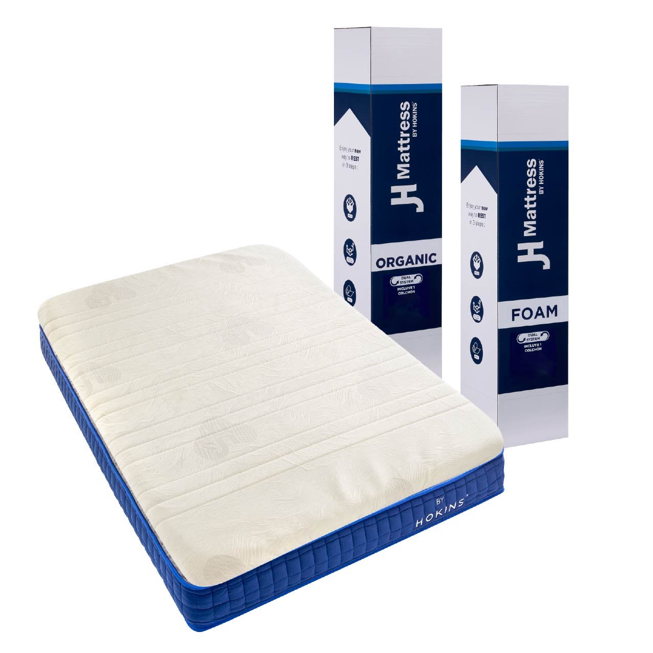Colchon Primary y Organic Hokins - 1 Dual System: Colchón primario + colchón secundario 8cm (Organic) - Imagen 1
