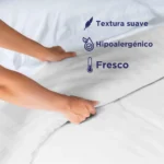 Kit Funda 100% Algodón + Relleno de Edredón Pluma de Ganso (300 hilos) - Imagen 4